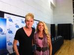 Colton Dixon from American Idol with Host Sarah&nbsp;Kittle
