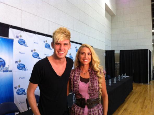 Colton Dixon from American Idol with Host Sarah Kittle