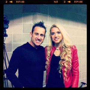 Newsboys Duncan Phillips with Soul Check TV Host Sarah Kittle