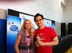 Hee Jun Han from American Idol with Host Sarah&nbsp;Kittle